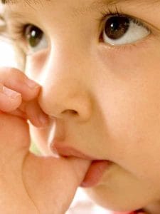 prevention of harmful habits such as thumb sucking in children and infants